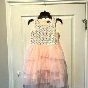 Girls NWT Zunie party dress light pink size 8